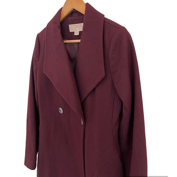 Michael Kors Double Breasted Wool Blend Swing Coat - Picture 6 of 10